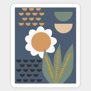 Minimal plant reunion Sticker